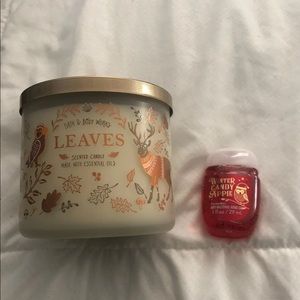 Bath & Body works Leaves 3 wick candle